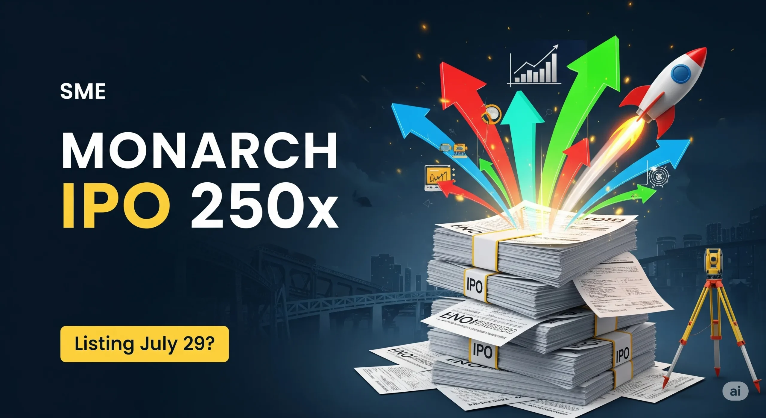 Monarch Surveyors IPO Allotment Out: 250x Demand! Listing on July 29—Will It Soar?