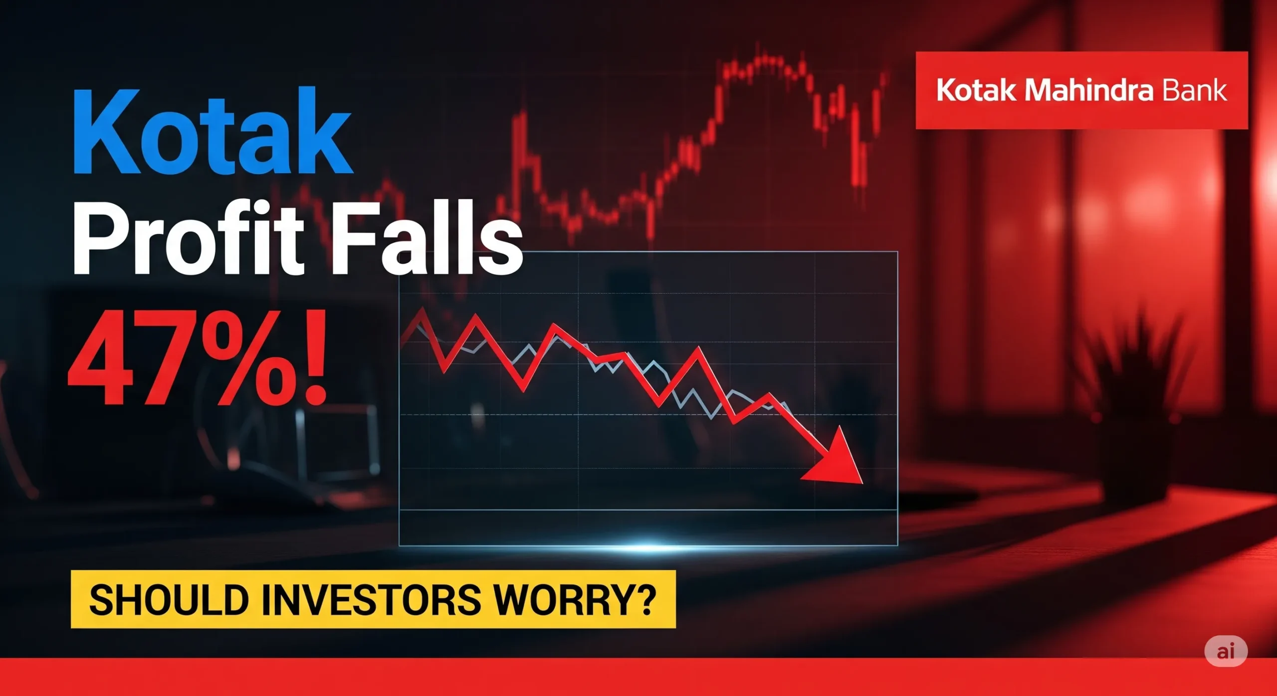 Kotak Mahindra Bank Q1 Results: Profit Slumps 47% – Is It Time to Worry?