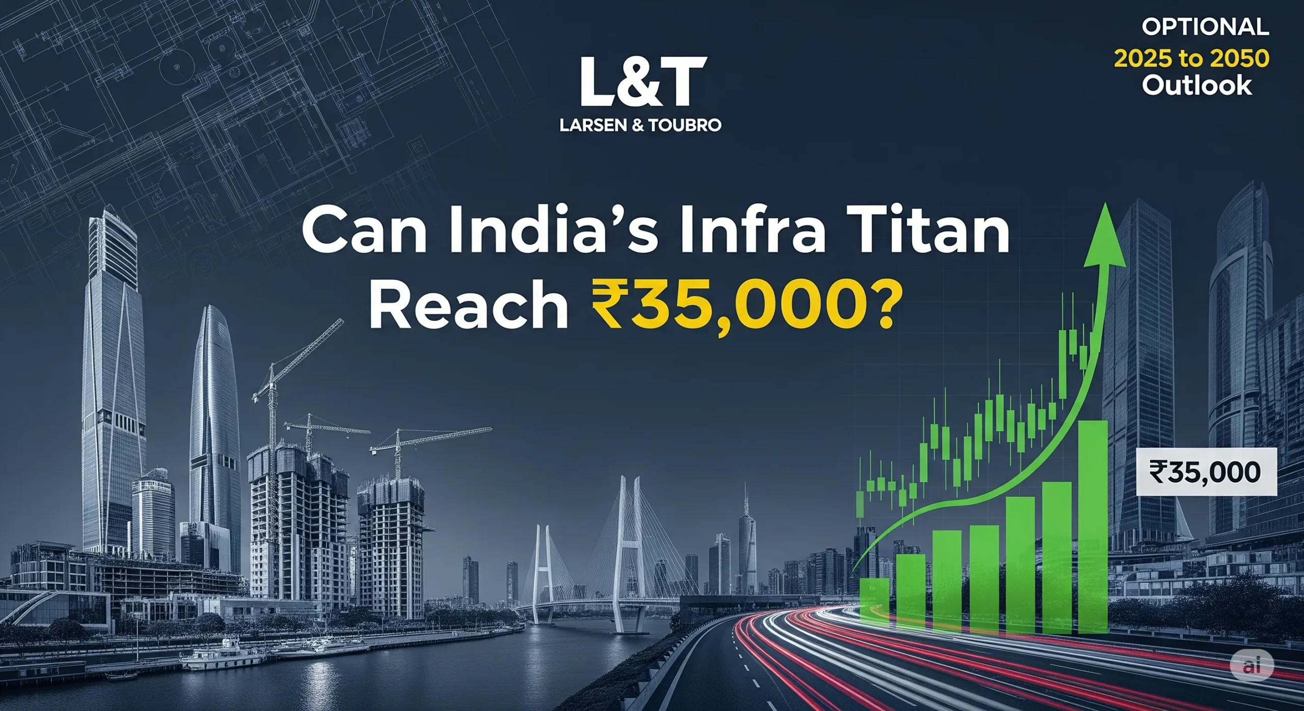 Larsen and Toubro Share Price Target 2025 to 2050: Can India’s Infra Titan Reach ₹35,000?