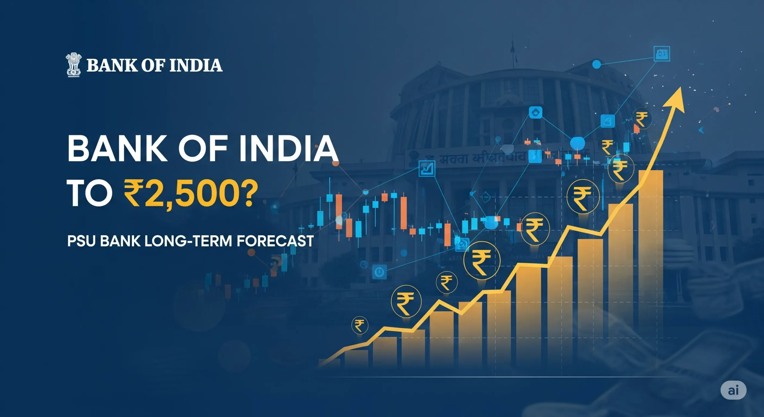 Bank of India Share Price Target 2025 to 2050: Can This PSU Bank Cross ₹2,500?