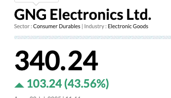 GNG Electronics Share Price
